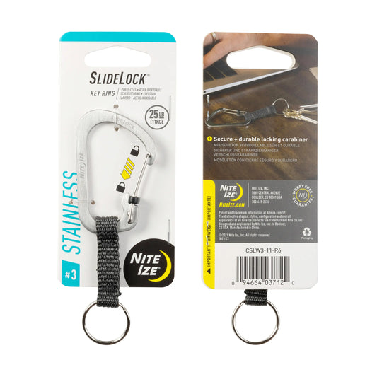 SLIDELOCK KEY RING - STAINLESS