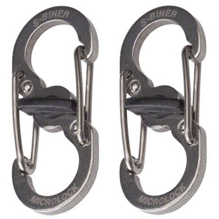 S-BINER MICROLOCK  2PK STAINLESS
