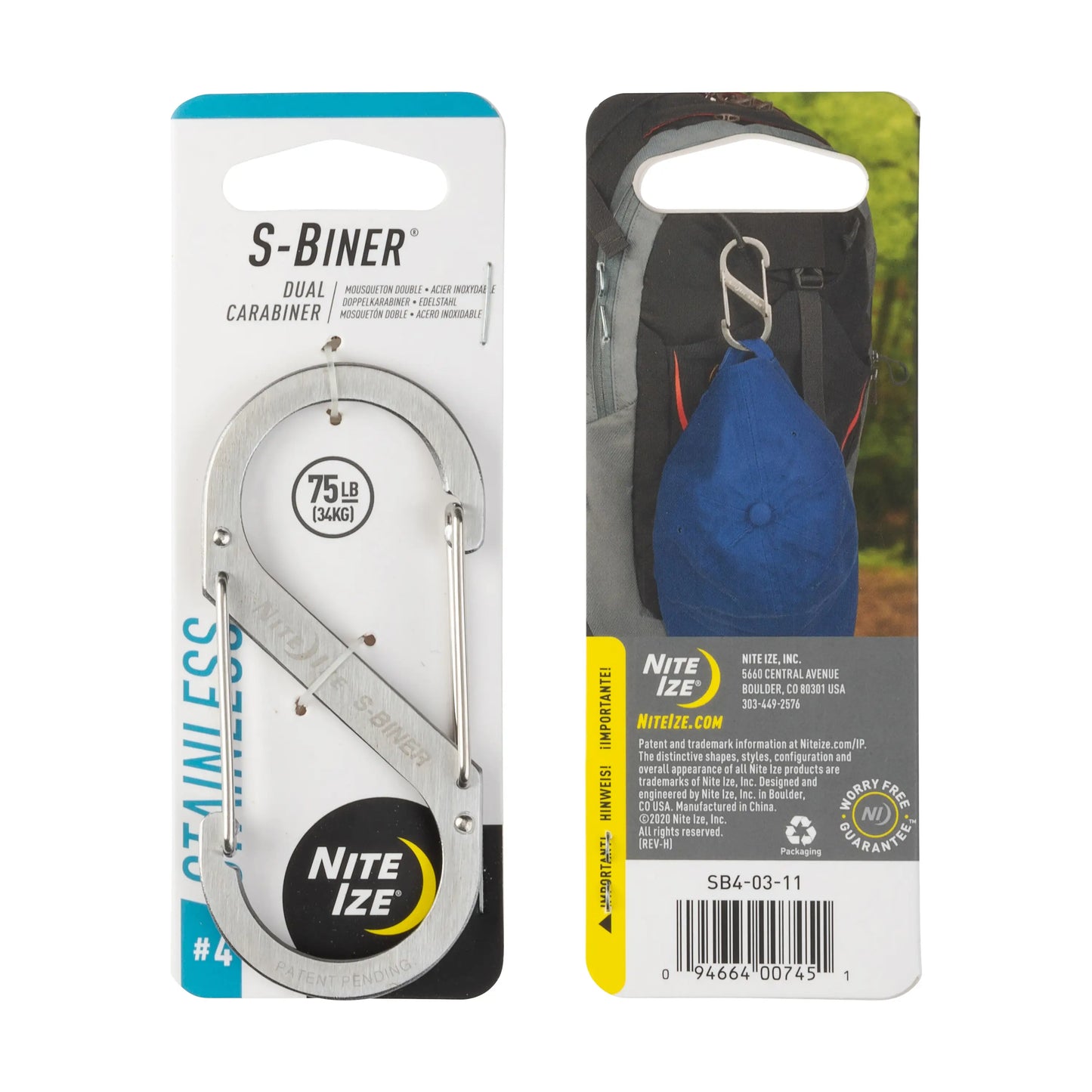 S-BINER #4 STAINLESS