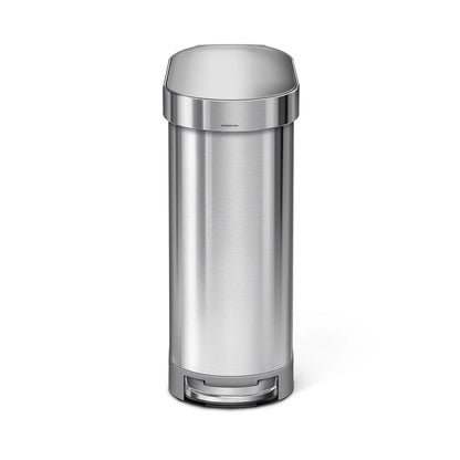 45L SLIM STEPCAN BRUSHED SS