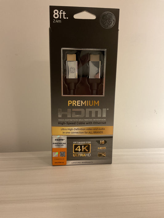 GE PREMIUM 8FT HDMI CABLE