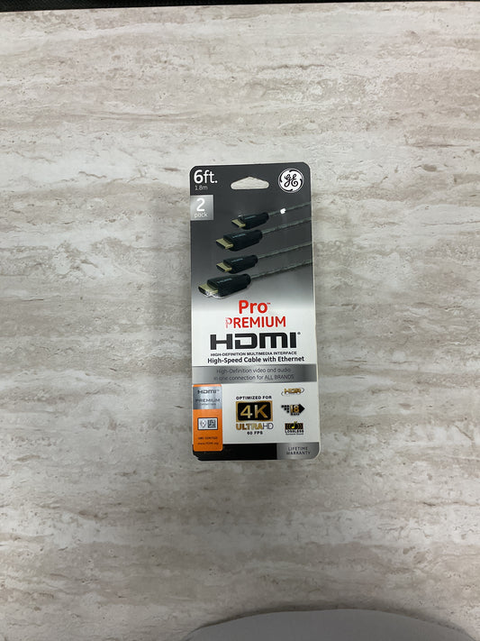 GE PREMIUM 6FT HDMI 2PACK