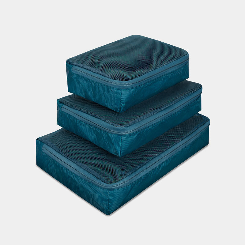 ESSENTIALS SOFT PKG CUBES TEAL