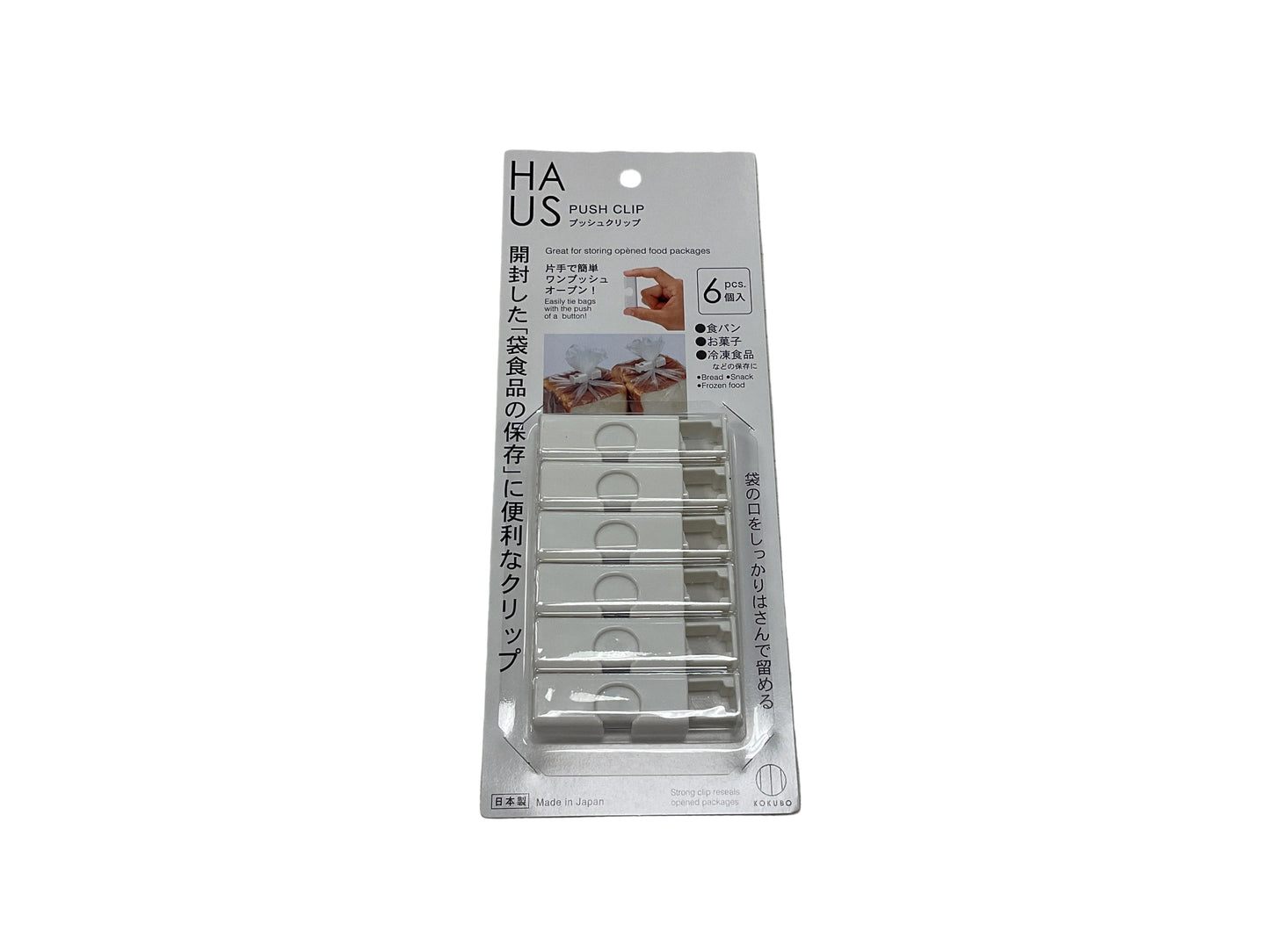 PUSH CLIP 6CT