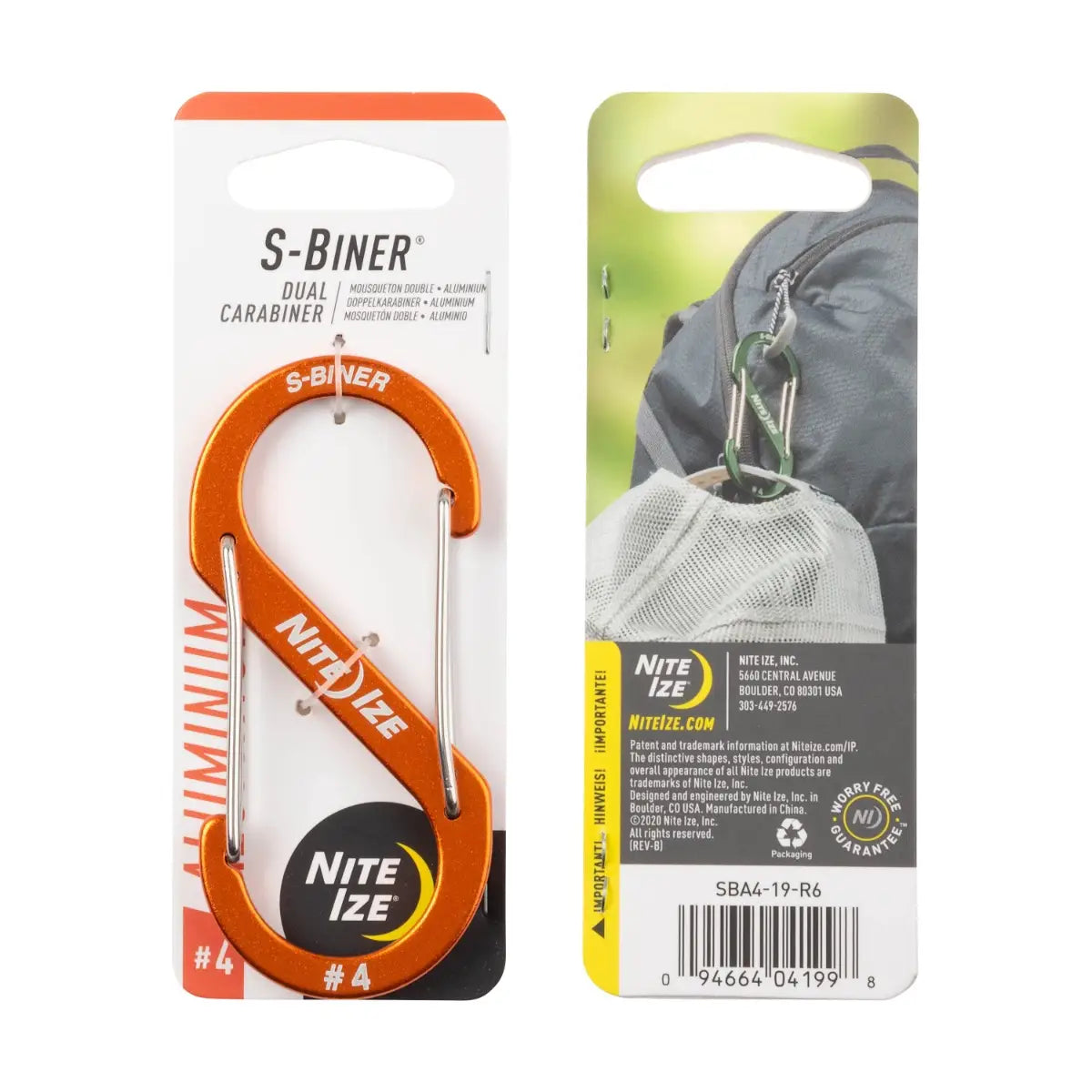 S-BINER #4 ORANGE