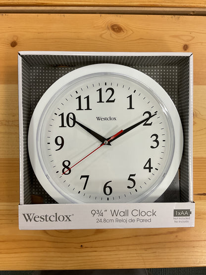 10" ANALOG CLOCK - WHITE