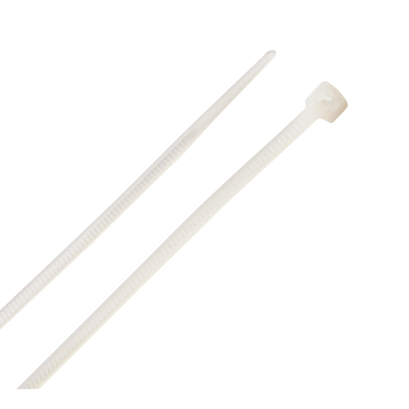 CABLE TIES 4" 18# WHT 100 PK