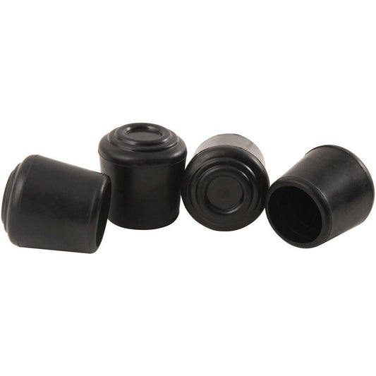 CHAIR TIPS 3/4" PLASTIC BLK 4PK