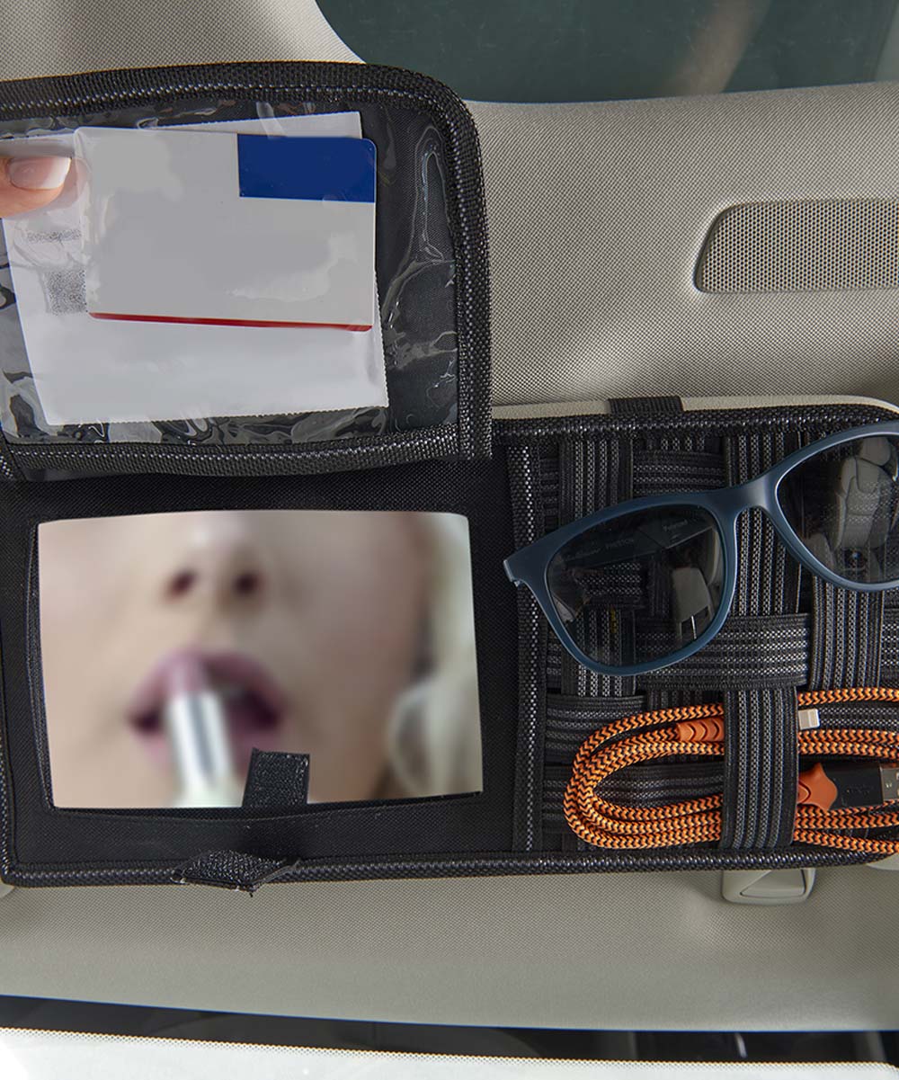 MIRRORED VISOR ORGANIZER