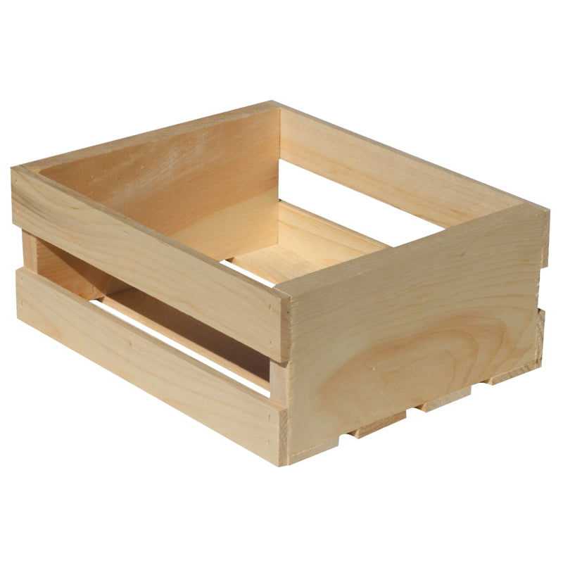 WOOD STORAGE CRATE SML