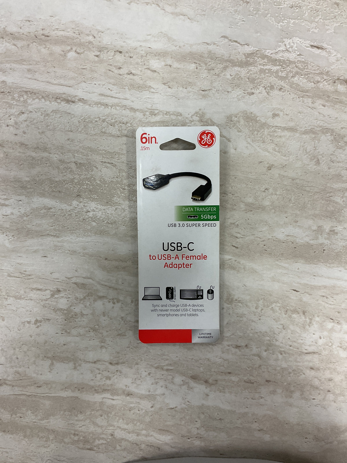 GE USB-C TO USB-A FEMALE ADAPTER