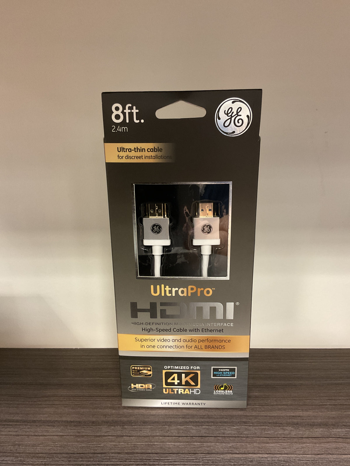 GE 8FT HDMI W/ETHERNET