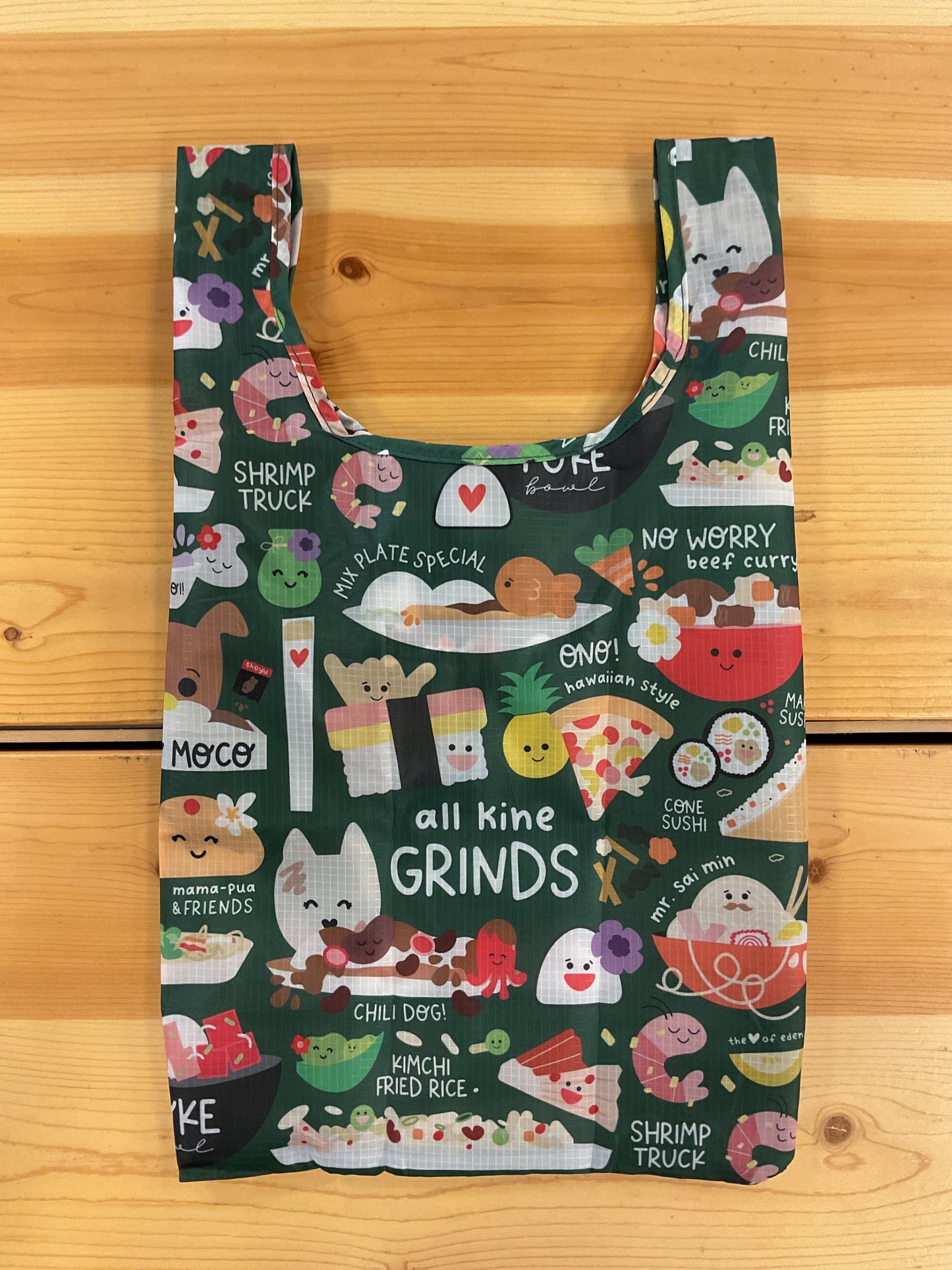 EDEN SMALL TOTE ALL KINE GRINDS GREEN