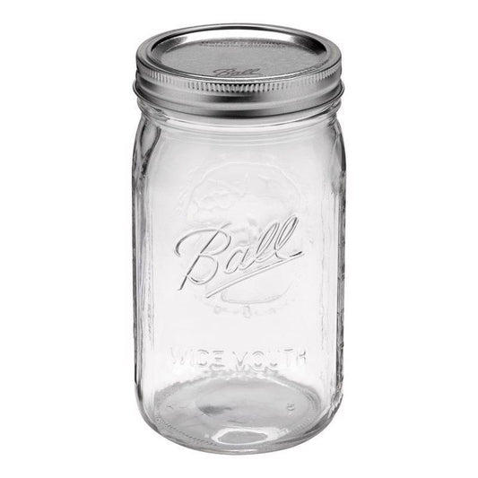 32oz WIDE MOUTH MASON JAR