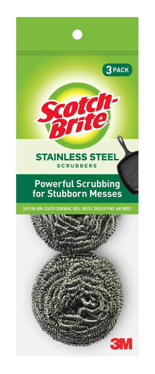 SCOTCH-BRITE S/S SCRUB PADS 2PK