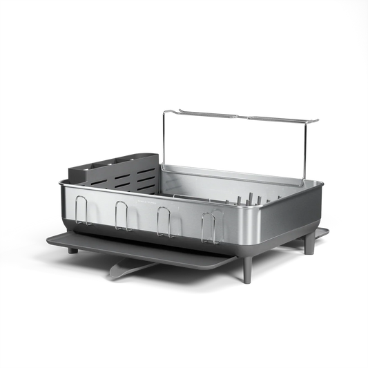 STEEL FRAME DISHRACK STND GREY