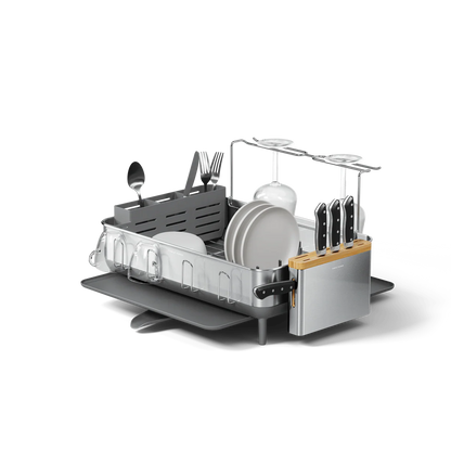STEEL FRAME DISHRACK STND GREY