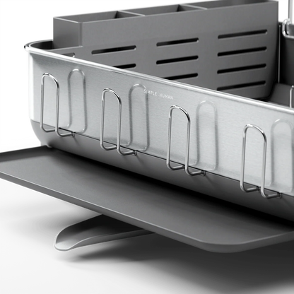 STEEL FRAME DISHRACK STND GREY