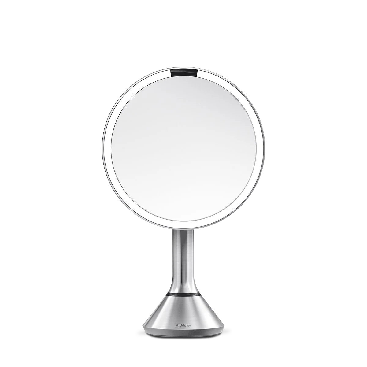 SENSOR MIRROR ROUND 5X BRUSHED