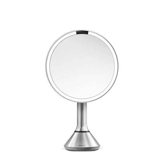 SENSOR MIRROR ROUND 5X BRUSHED