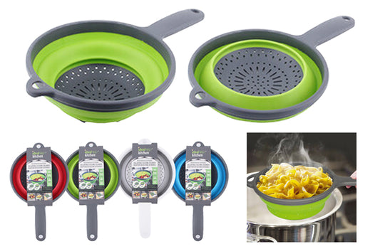 SILICONE COLANDER W/HANDLE