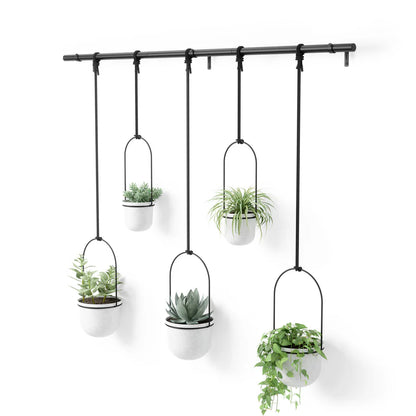 TRIFLORA HANGING PLANTER/5 WH/BK