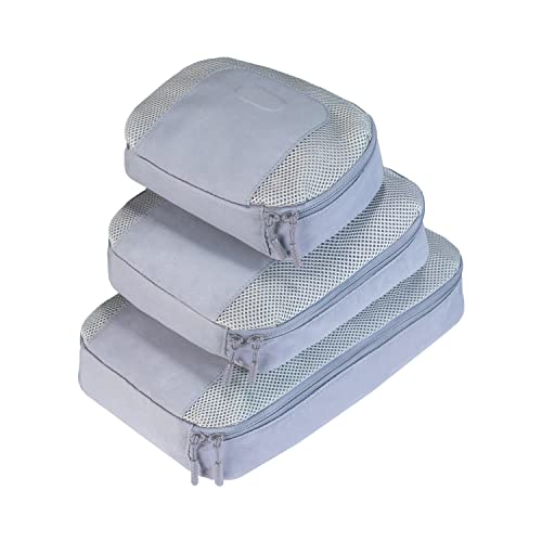 SET OF 3 PACKING CUBES DUSTY BLU