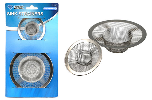 METAL SINK STRAINER 2PC