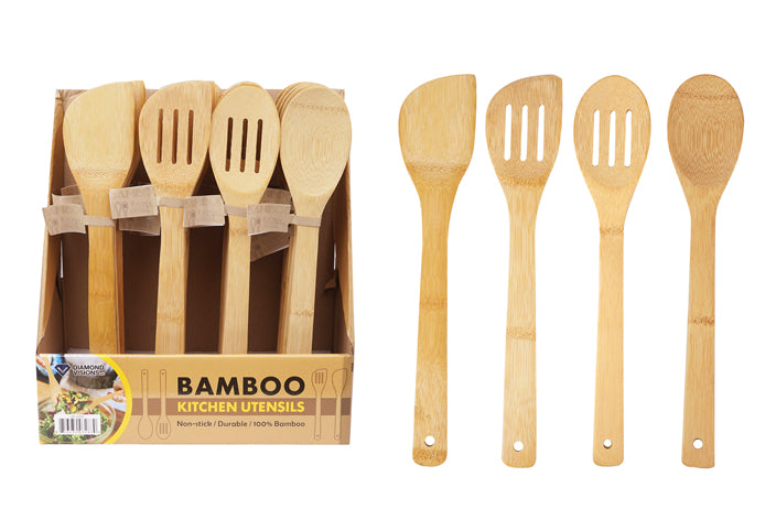 BAMBOO KITCHEN UTENSILS ASSTD
