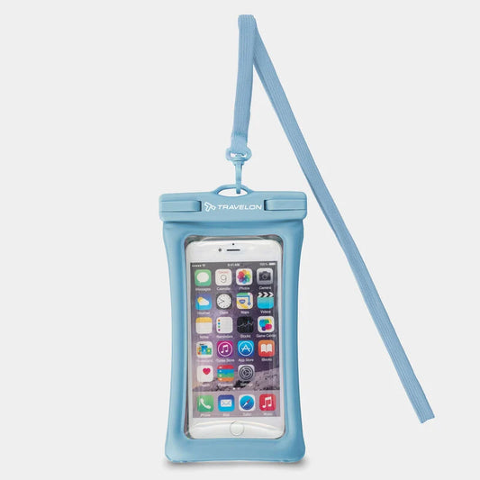 WATERPROOF PHONE POUCH BLUE