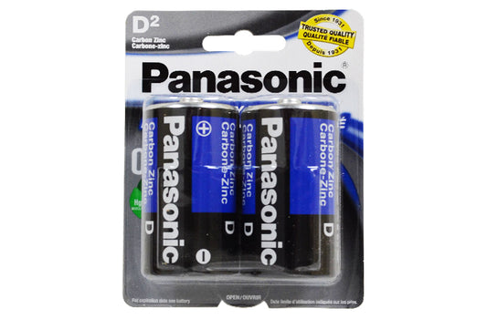 PANASONIC D BATTERIES 2PK