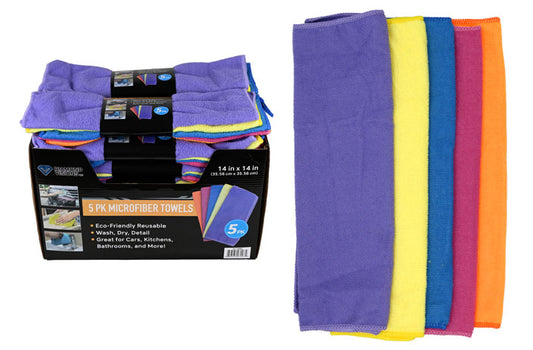 MICROFIBER TOWELS 5PK