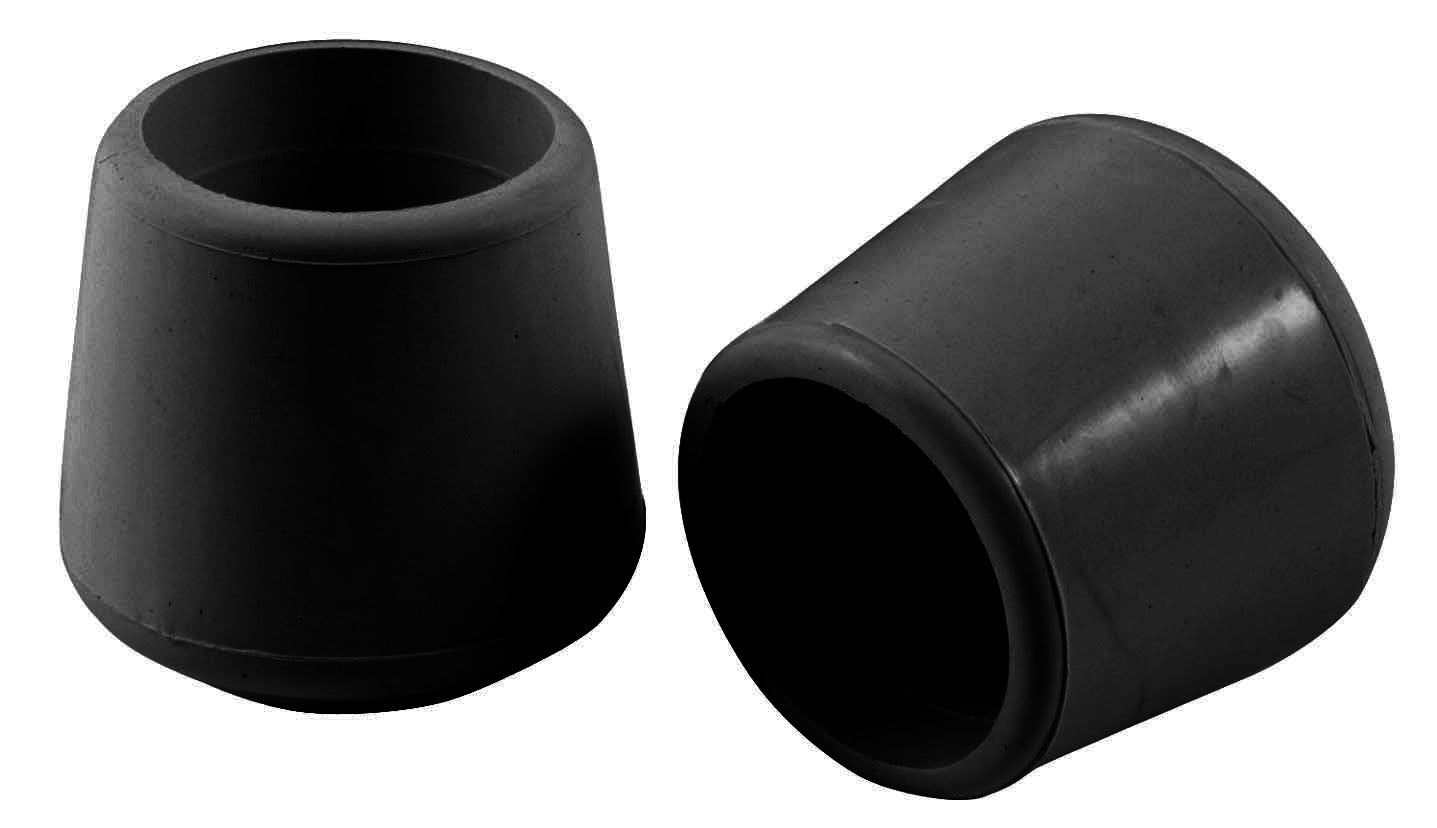 CHAIR TIPS 1" RUBBER BLK 4PK