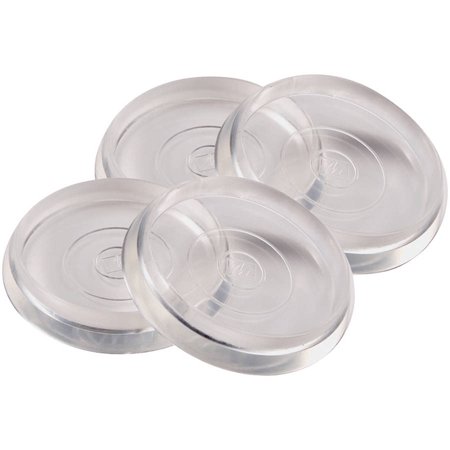 CASTER CUP 1-3/8 RND CLR 4PK