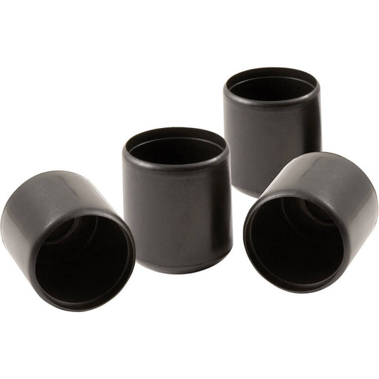 CHAIR TIPS 7/8 PLASTIC BLK 4PK