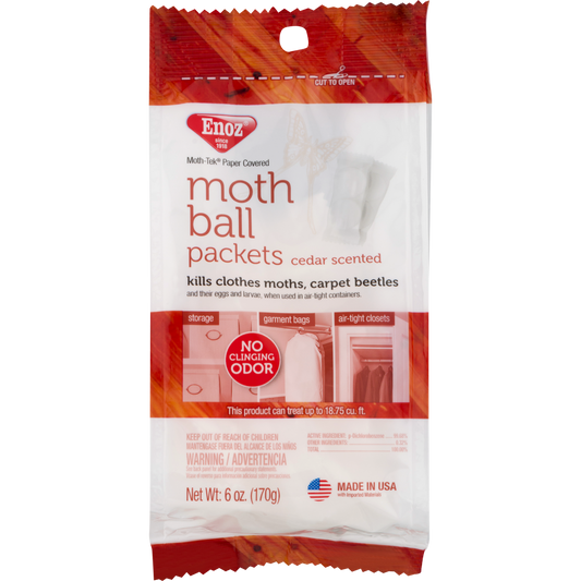 MOTH BALL PACKETS CEDAR 6OZ
