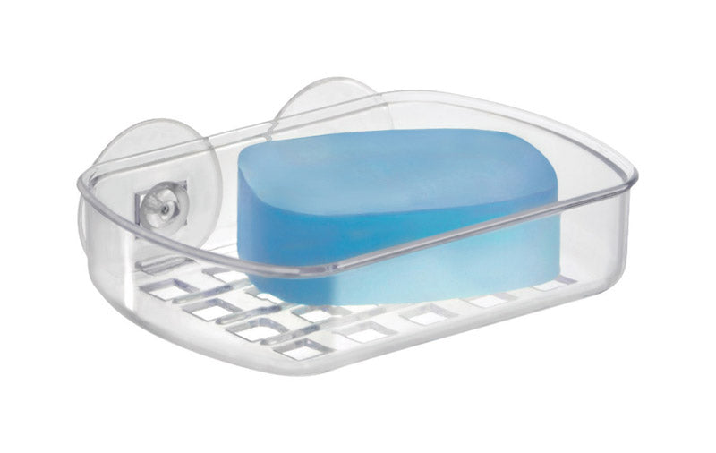 SOAP DISH CLEAR SUCTION