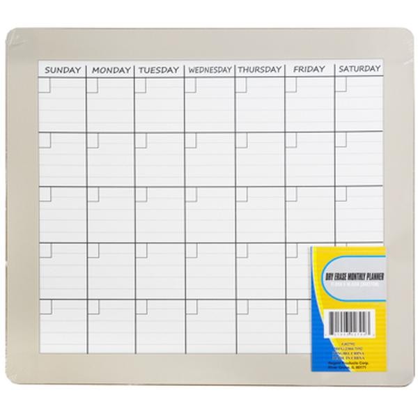 DRY ERASE MONTHLY PLANNER