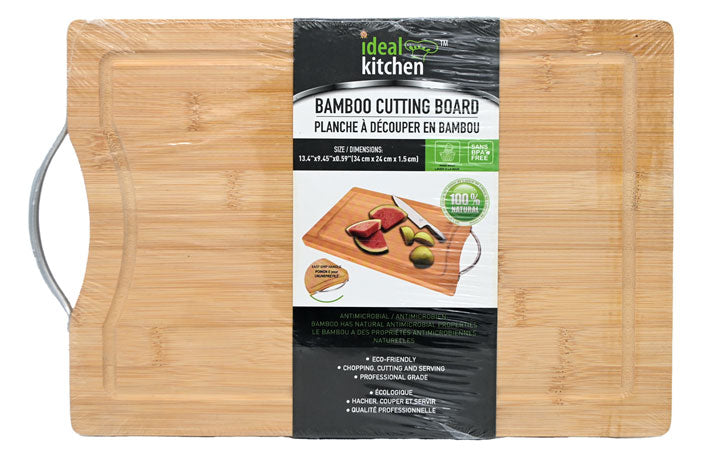 BAMBOO CUTTING BOARD W/HANDLES