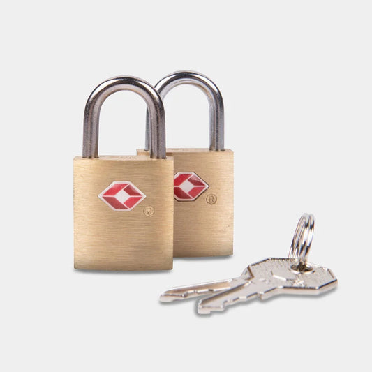 TSA PADLOCKS SET OF 2 BRASS