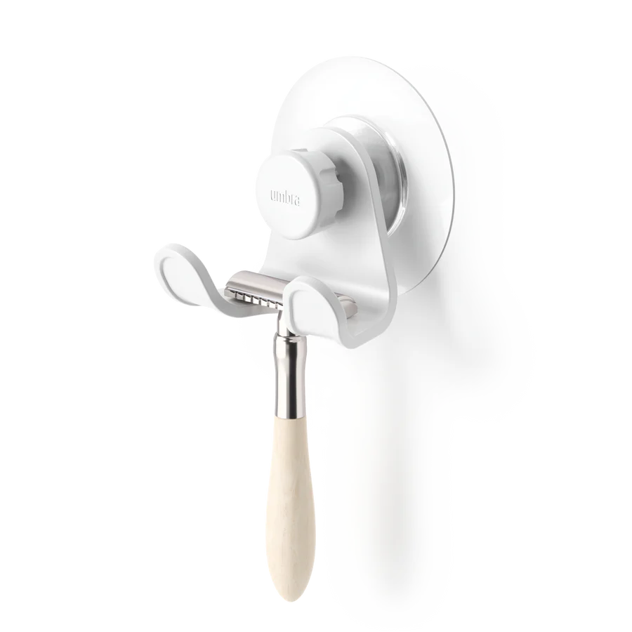 FLEX ADHESIVE DOUBLE HOOK WHITE