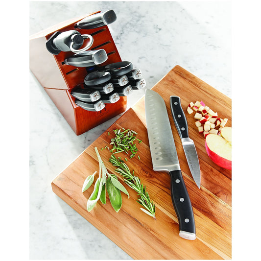 HENCKELS SS BLOCK KNIFE SET 15PC