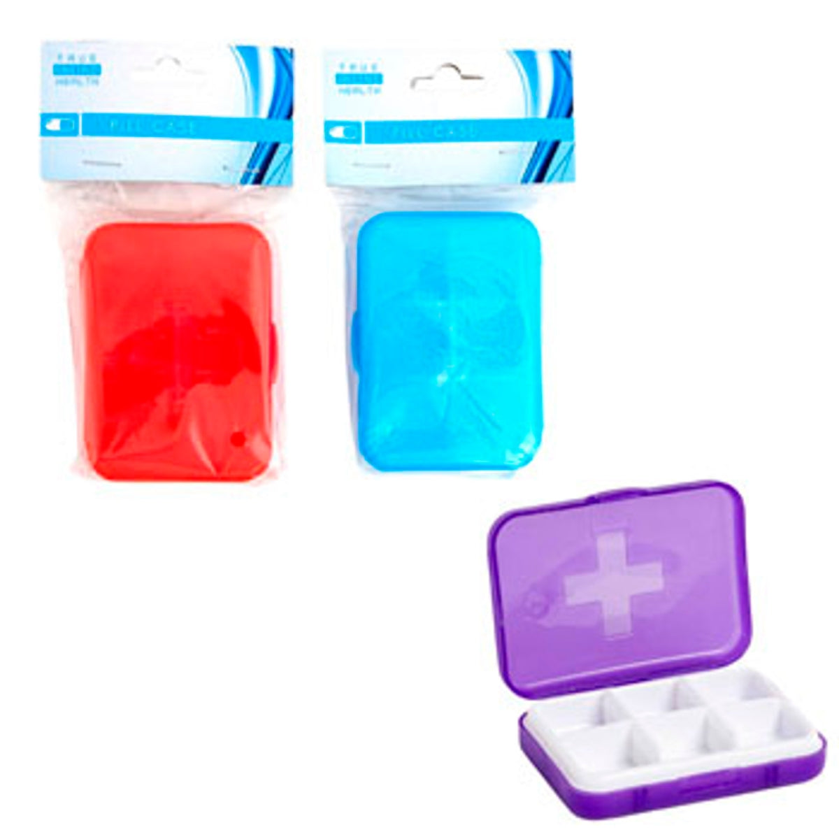 6 COMPARTMENT PILL CASE