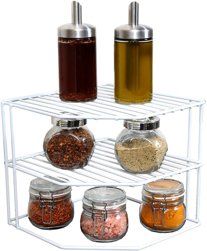 3 TIER CORNER SHELF WHITE