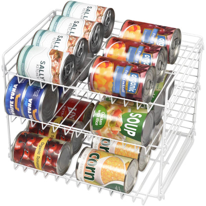 3 TIER CAN RACK WHITE