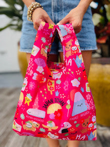 EDEN SMALL TOTE JAPAN TOWN FUCHSIA