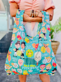 EDEN MEDIUM TOTE LETS PLAY PICKLEBALL