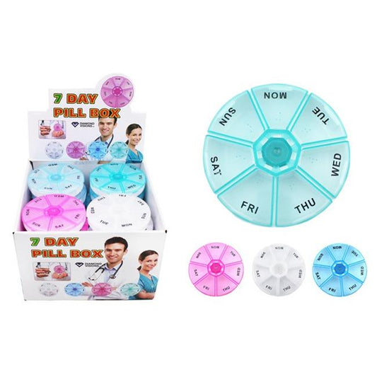 ROUND PILL ORGANIZER (7 DAYS X 1 TIME)
