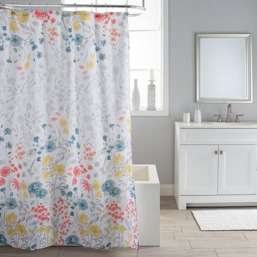 WILDFLOWER SHOWER CURTAIN