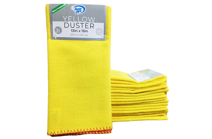 YELLOW DUSTER TOWELS 6PK